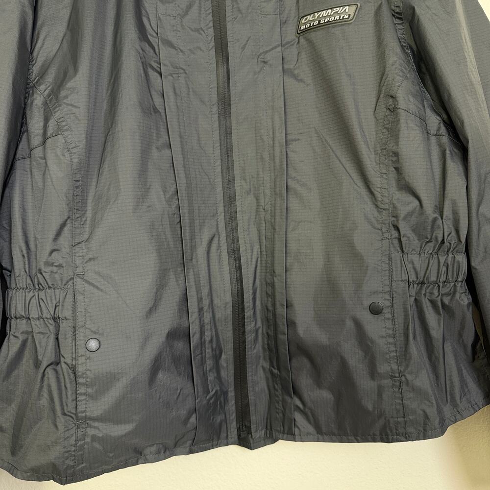 Olympia Motorsports Jacket Womens Xl Gray Full Zip Outdoors Pockets Riding Wind — image 4 of 8